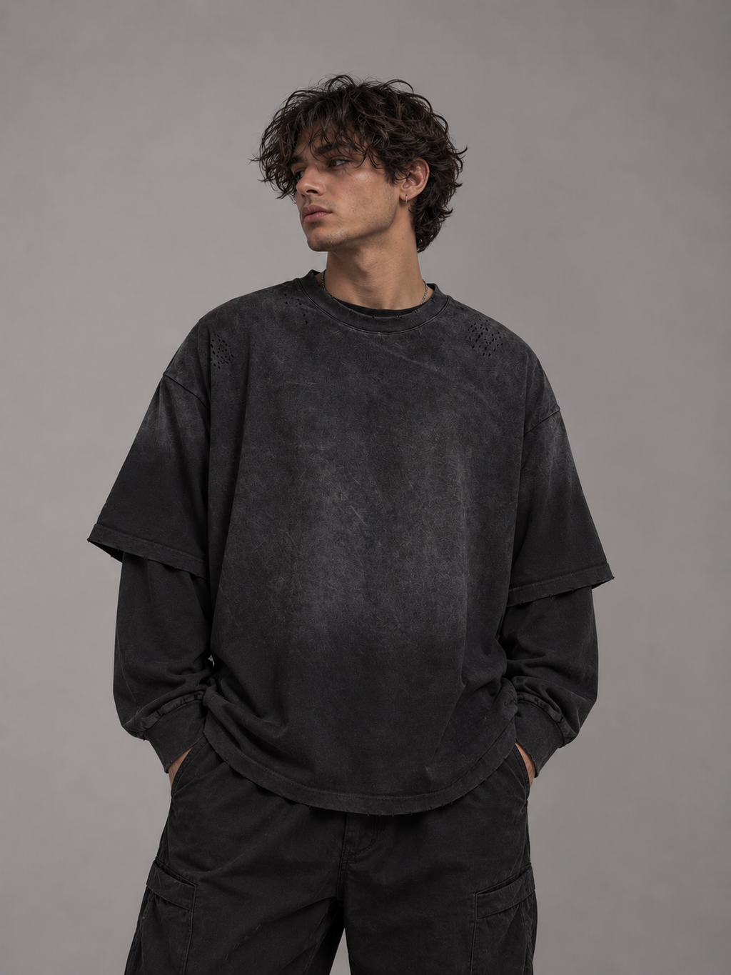Sunfade Oversize Two Piece Tee