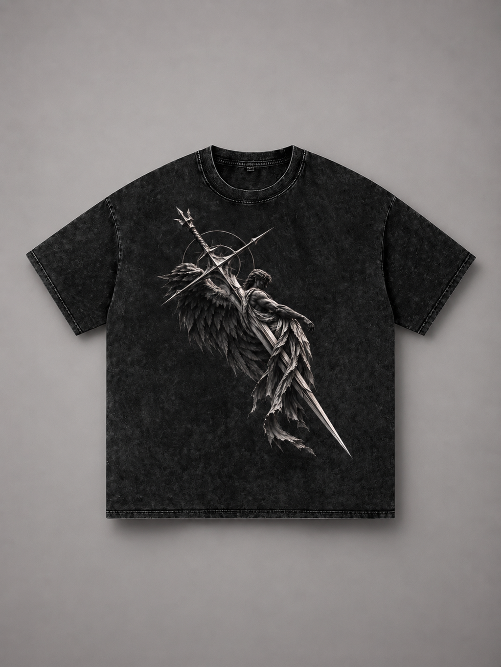 Oversized Guardian Angel Washed Tee