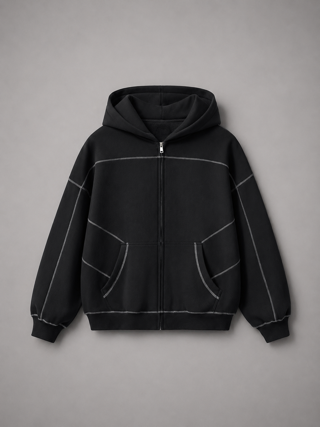 Contrast Stitched Jacket